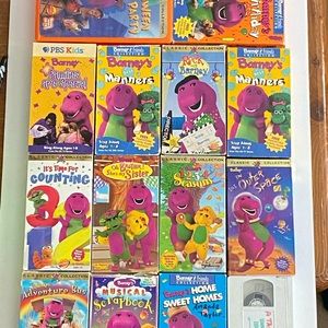 14 Barney VHS tapes GUC
